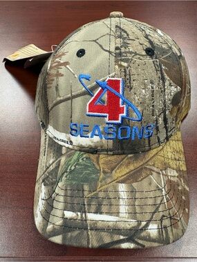 Cap America Realtree Camo Baseball Hat 4 Seasons Embroidered Logo i2038 S/M
